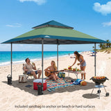 13x13 Straight Leg Pop Up Canopy Tent with 169 sqft of Shade - Eagle Peak®