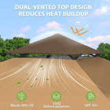 13x13 Straight Leg Pop Up Canopy Tent with 169 sqft of Shade - Eagle Peak®