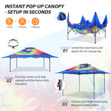 13x13 Straight Leg Pop Up Canopy Tent with 169 sqft of Shade - Eagle Peak®