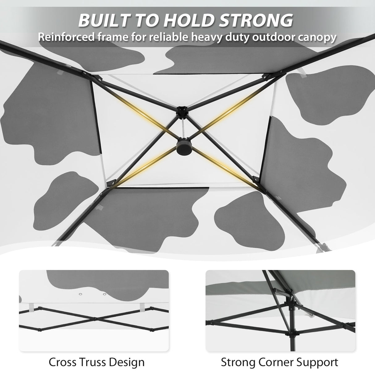 13x13 Straight Leg Pop Up Canopy Tent with 169 sqft of Shade - Eagle Peak®