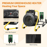 1500W Greenhouse Heater with Thermostat,black - Eagle Peak Custom Canopy Tent