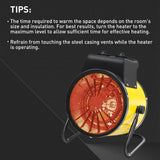 1500W Outdoor Heater, 1/2 Pack, Yellow - Eagle Peak Custom Canopy Tent
