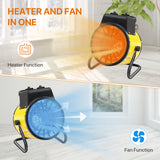 1500W Outdoor Heater with Thermostat, Yellow - Eagle Peak Custom Canopy Tent