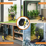 1500W Outdoor Heater with Thermostat, Yellow - Eagle Peak Custom Canopy Tent
