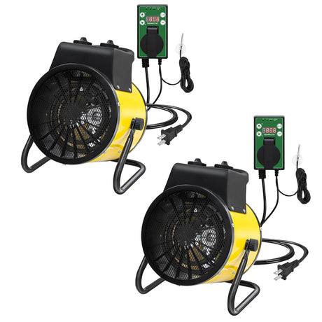 1500W Outdoor Heater with Thermostat, Yellow - Eagle Peak Custom Canopy Tent