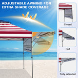 17x10 Pop up Gazebo Canopy Tent, Dual Awnings - Eagle Peak®