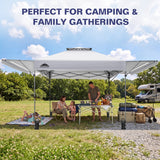 17x10 Pop up Gazebo Canopy Tent, Dual Awnings - Eagle Peak®