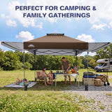 17x10 Pop up Gazebo Canopy Tent, Dual Awnings - Eagle Peak®