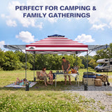 17x10 Pop up Gazebo Canopy Tent, Dual Awnings - Eagle Peak®