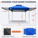 17x10 Pop up Gazebo Canopy Tent Outdoor Instant Canopy Shelter - Eagle Peak