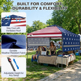 17x10 Pop up Gazebo Canopy Tent Outdoor Instant Canopy Shelter - Eagle Peak®