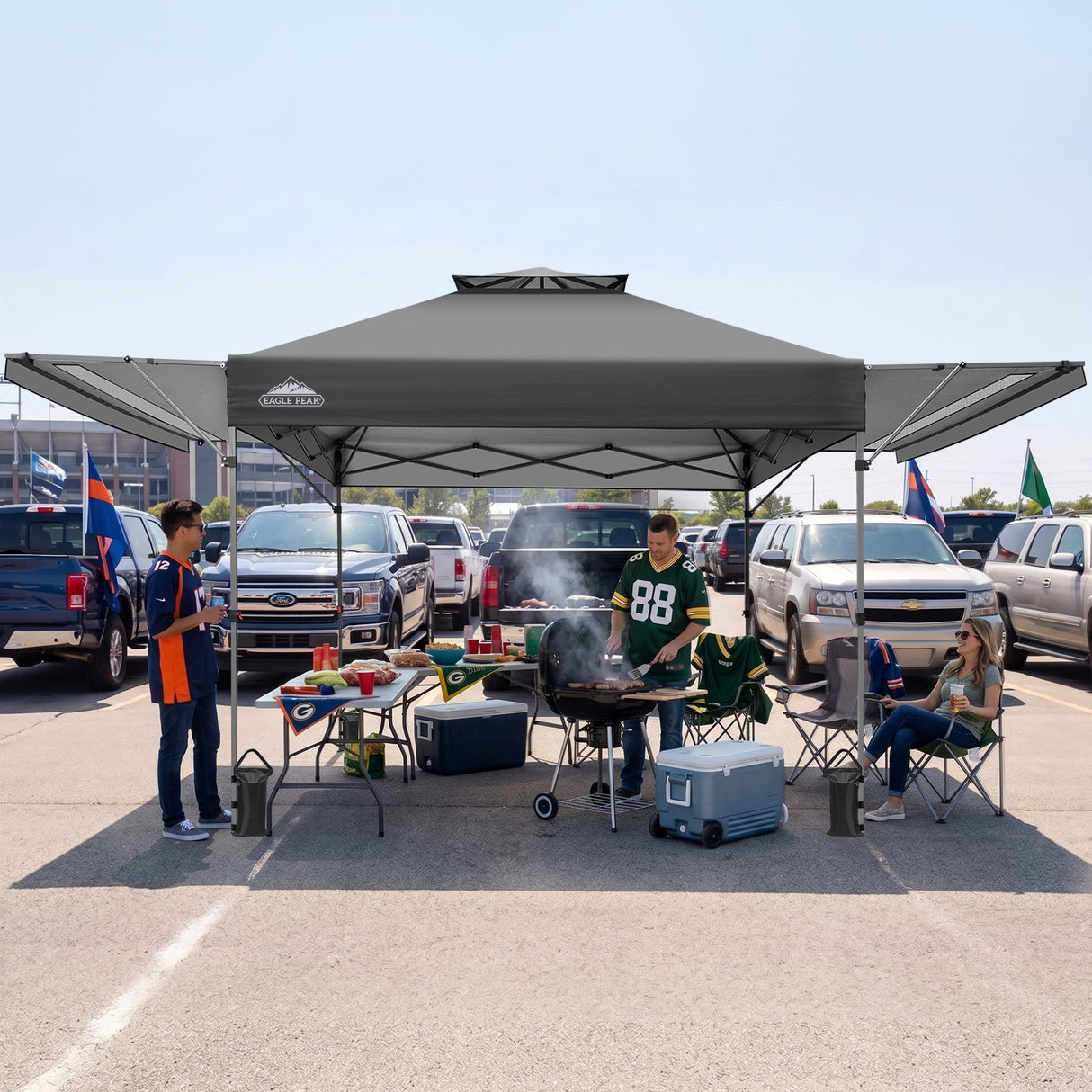 17x10 Pop up Gazebo Canopy Tent Outdoor Instant Canopy Shelter - Eagle Peak