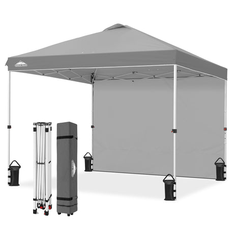 10x10 Commercial Pop up Canopy with 1 Sidewall