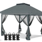 13x13 Pop Up Gazebo with Netting w/ 169 sqft of Shade - Eagle Peak Custom Canopy Tent