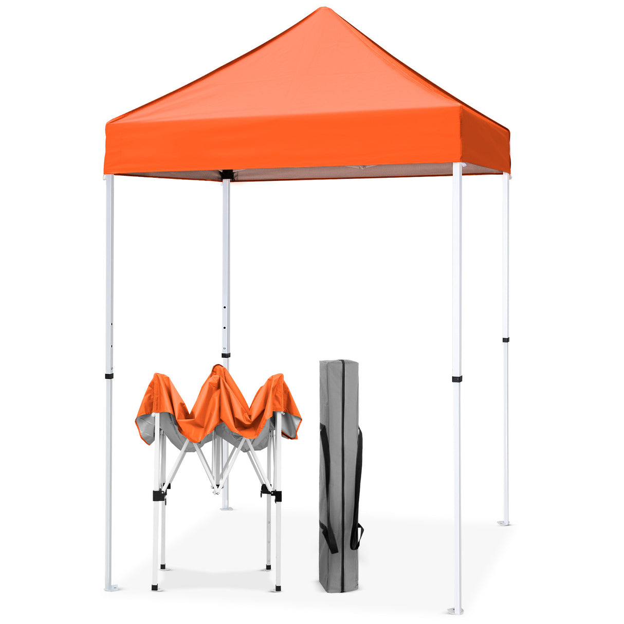 5x5 Pop Up Canopy Tent Instant Straight Leg  Outdoor Canopy Easy Set-up