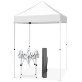 EAGLE PEAK 5x5 Pop Up Canopy Tent Instant Outdoor Canopy Easy Set-up Straight Leg Folding Shelter