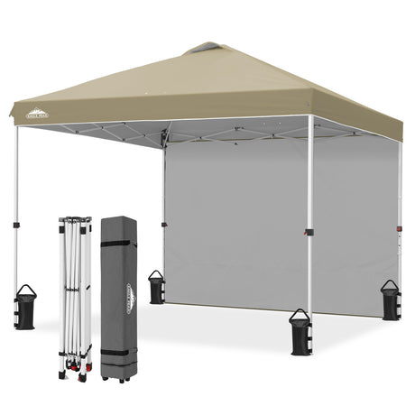 10x10 Commercial Pop up Canopy with 1 Sidewall