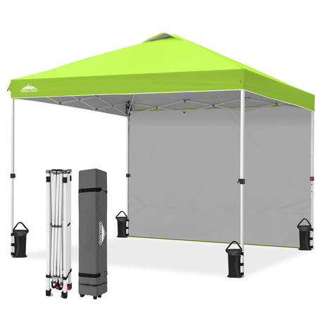 10x10 Commercial Pop up Canopy with 1 Sidewall