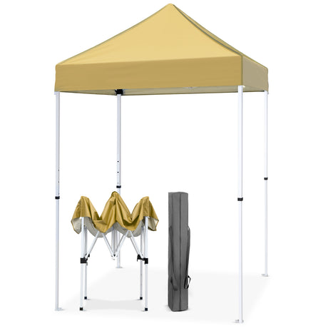 EAGLE PEAK 5x5 Pop Up Canopy Tent Instant Outdoor Canopy Easy Set-up Straight Leg Folding Shelter