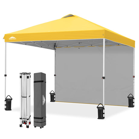10x10 Commercial Pop up Canopy with 1 Sidewall