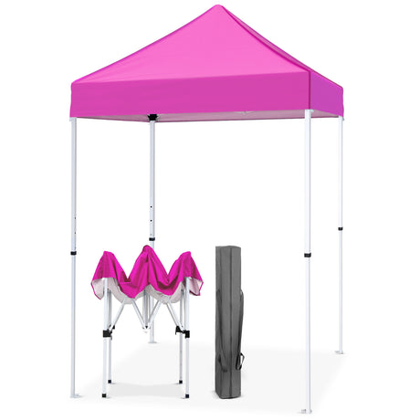 EAGLE PEAK 5x5 Pop Up Canopy Tent Instant Straight Leg  Outdoor Canopy Easy Set-up