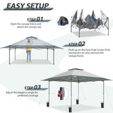 EAGLE PEAK 13x13 Straight Leg Pop Up Canopy Tent