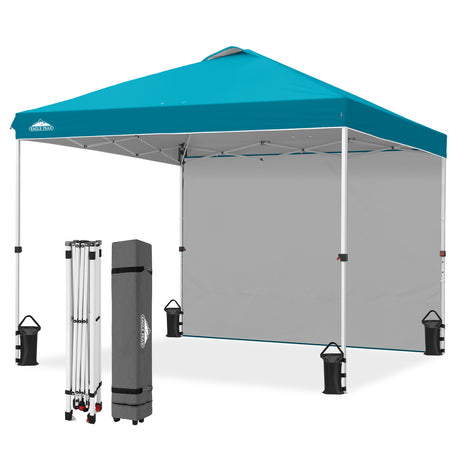 10x10 Commercial Pop up Canopy with 1 Sidewall