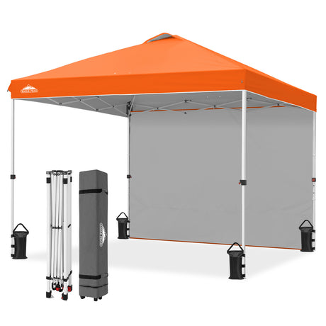 10x10 Commercial Pop up Canopy with 1 Sidewall