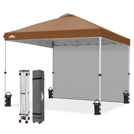 10x10 Commercial Pop up Canopy with 1 Sidewall