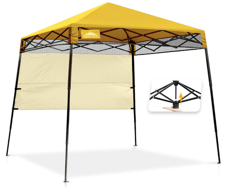 8x8 Pop Up Canopy Tent with Sidewall,8x8 Base 6x6 Top