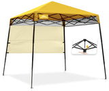 EAGLE PEAK 8x8 Pop Up Canopy Tent with Sidewall, 8x8 Base 6x6 Top