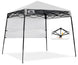 EAGLE PEAK 8x8 Pop Up Canopy Tent with Sidewall, 8x8 Base 6x6 Top