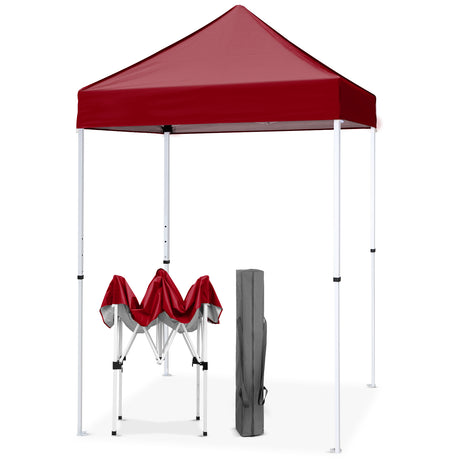 EAGLE PEAK 5x5 Pop Up Canopy Tent Instant Straight Leg  Outdoor Canopy Easy Set-up