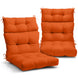 Tufted Outdoor/Indoor High Back Patio Chair Cushion, Set of 2, 46'' x 22''