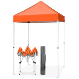 EAGLE PEAK 5x5 Pop Up Canopy Tent Instant Outdoor Canopy Easy Set-up Straight Leg Folding Shelter