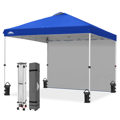 10x10 Commercial Pop up Canopy with 1 Sidewall