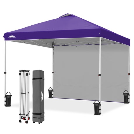 10x10 Commercial Pop up Canopy with 1 Sidewall