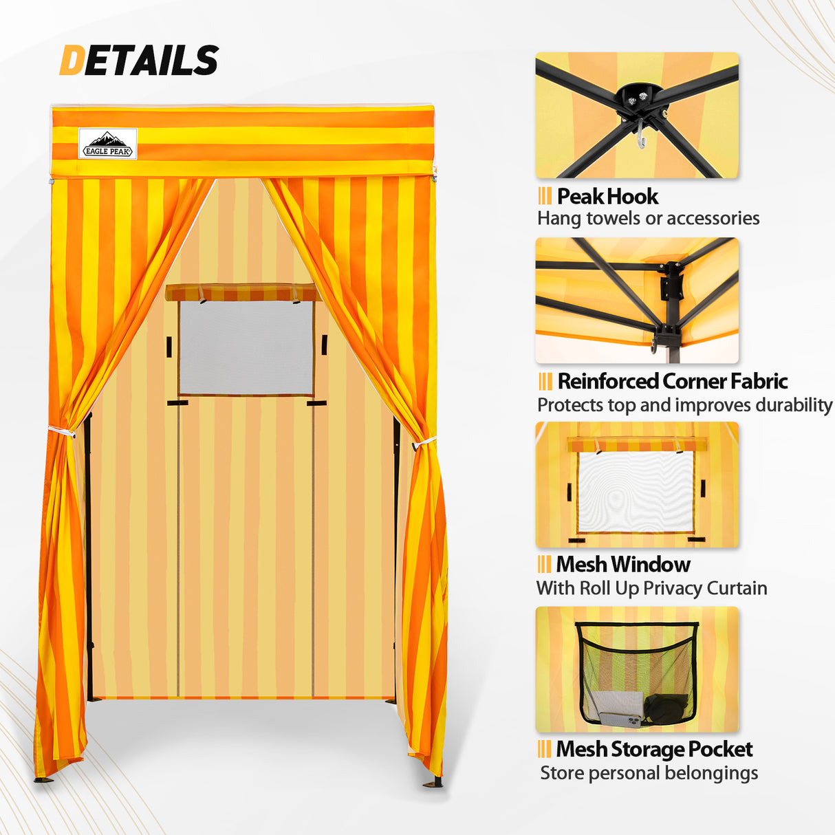 Flat Top 4x4 Pop-up Canopy Changing Room