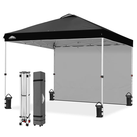 10x10 Commercial Pop up Canopy with 1 Sidewall
