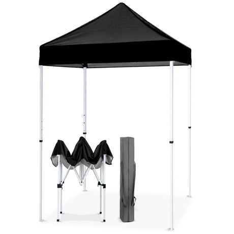 EAGLE PEAK 5x5 Pop Up Canopy Tent Instant Outdoor Canopy Easy Set-up Straight Leg Folding Shelter