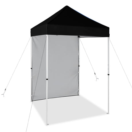 EAGLE PEAK Straight Leg Outdoor Portable Canopy Tent with Removable Sunwalls 5x5 ft, Carry Bag Included