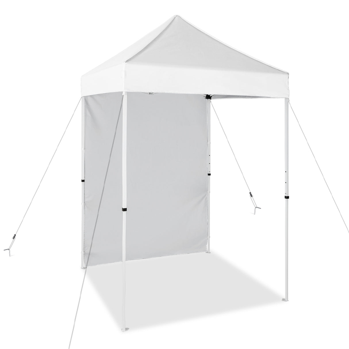 5x5 Straight Leg Pop Up Canopy Tent with One Removable Sunwall