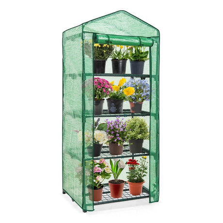 27.2"x19.3"x64.2" Mini Greenhouse with Wire Shelves - Eagle Peak