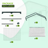 27.2"x19.3"x64.2" Mini Greenhouse with Wire Shelves - Eagle Peak Custom Canopy Tent