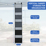 Hanging Storage Organizer for Canopy or Camping, Black