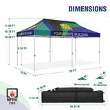 Custom Canopy Tent 10x20 with Logo, Custom Vendor Tent