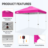 8x8 Pop Up Straight Leg Canopy with Wheeled Bag - Eagle Peak Custom Canopy Tent