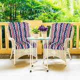 EAGLE PEAK Tufted Outdoor/Indoor Seat/Back Chair Cushion, Set of 2, 42'' x 21''