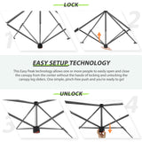 EAGLE PEAK 13x13 Straight Leg Pop Up Canopy Tent