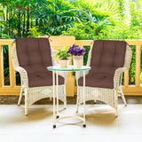 EAGLE PEAK Tufted Outdoor/Indoor Seat/Back Chair Cushion, Set of 2, 42'' x 21''